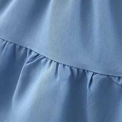 [001266] - Dress Fashion Anak Perempuan - Motif Plain Color