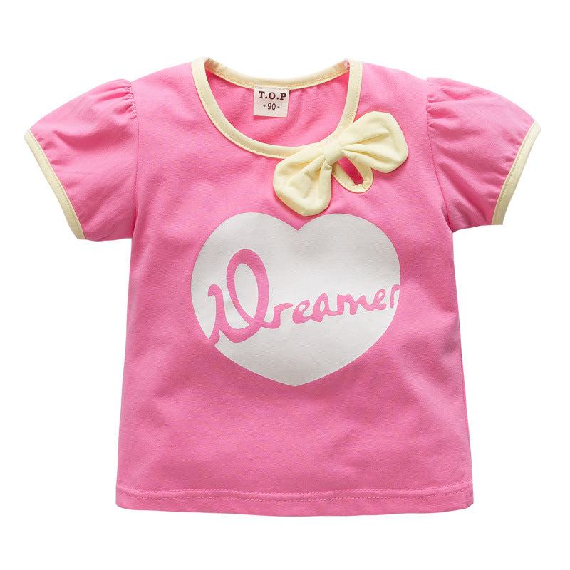 jual [102106] - Atasan / T-shirt / Kaos Anak 6 Bln - 3 Thn Motif Pita Love [B1137] 