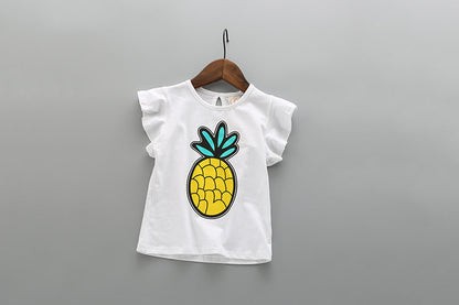 [363132] - Setelan Fashion Anak Perempuan Modis - Motif Pineapple Animation