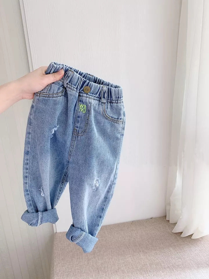 [507513] - Bawahan / Celana Panjang Anak Perempuan - Motif Ripped Jeans