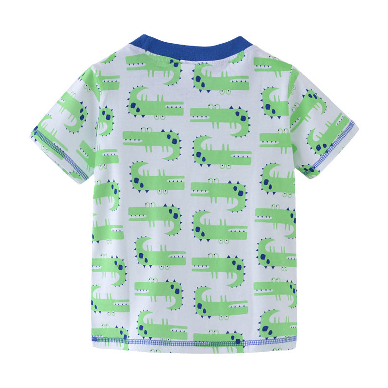 [357200] - Atasan Anak / Kaos Anak / Atasan Summer Anak Stylish - Motif White Crocodile