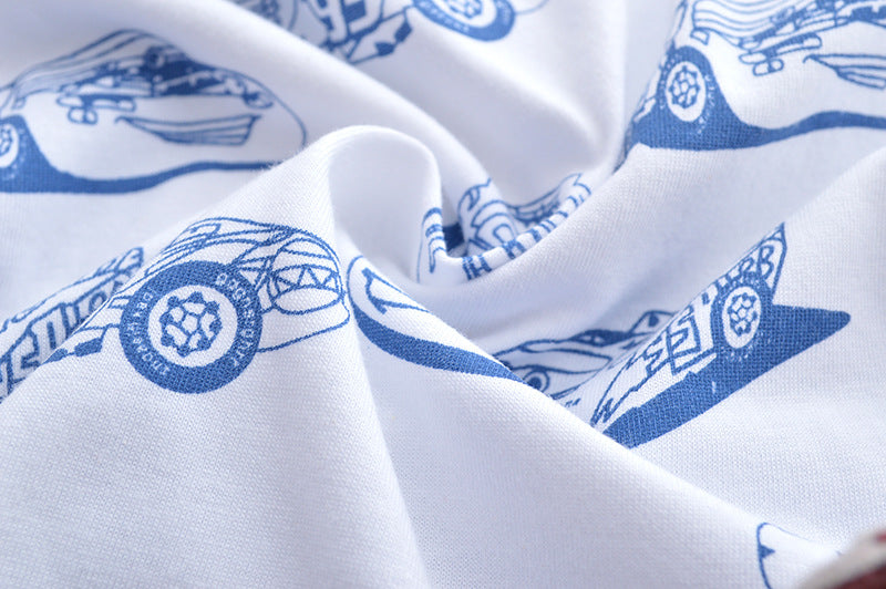 [357303] - Baju Atasan Summer Anak Trendi / Atasan Anak / Kaos Anak - Motif Mobil Balap