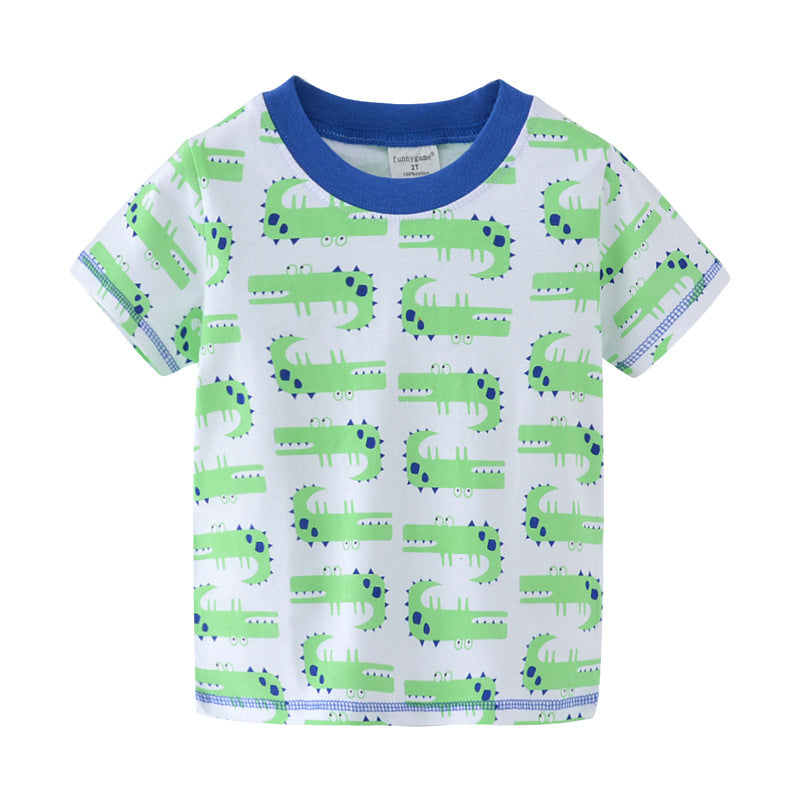 [357200] - Atasan Anak / Kaos Anak / Atasan Summer Anak Stylish - Motif White Crocodile