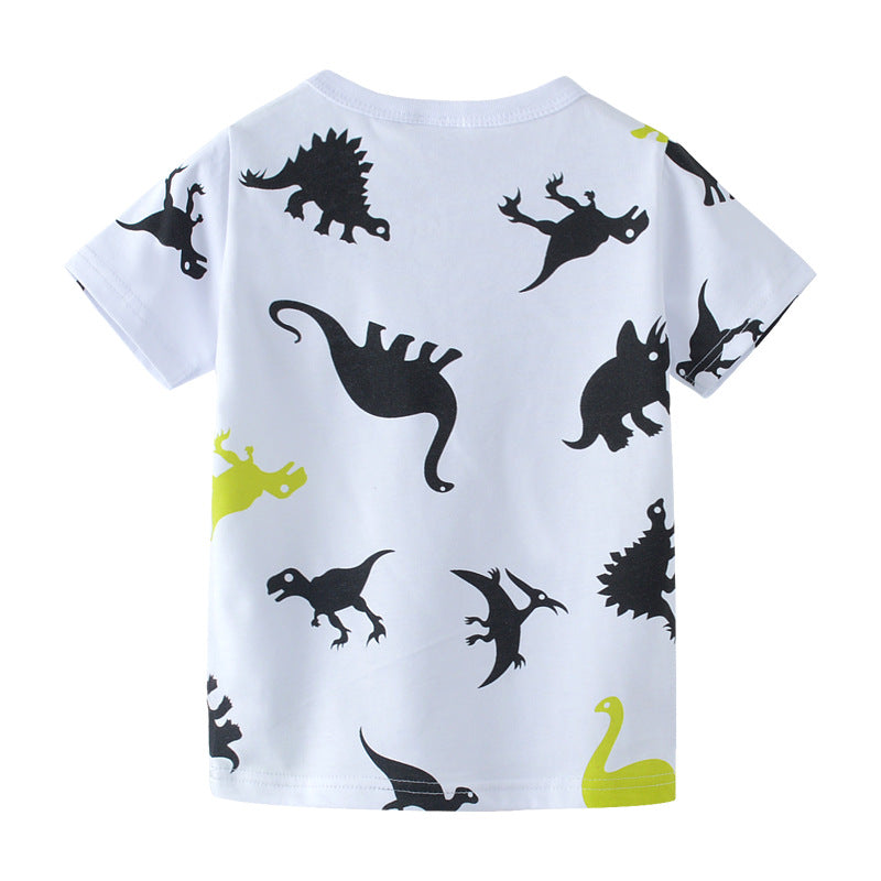 [357367] - Kaos Anak / Baju Atasan Summer Anak TrendI - Motif Dino Shadow Pattern