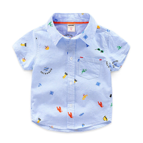 jual [119111] - 100%IMPORT Kemeja Anak Usia 3 - 7 Thn - Motif Animal [B1205] 