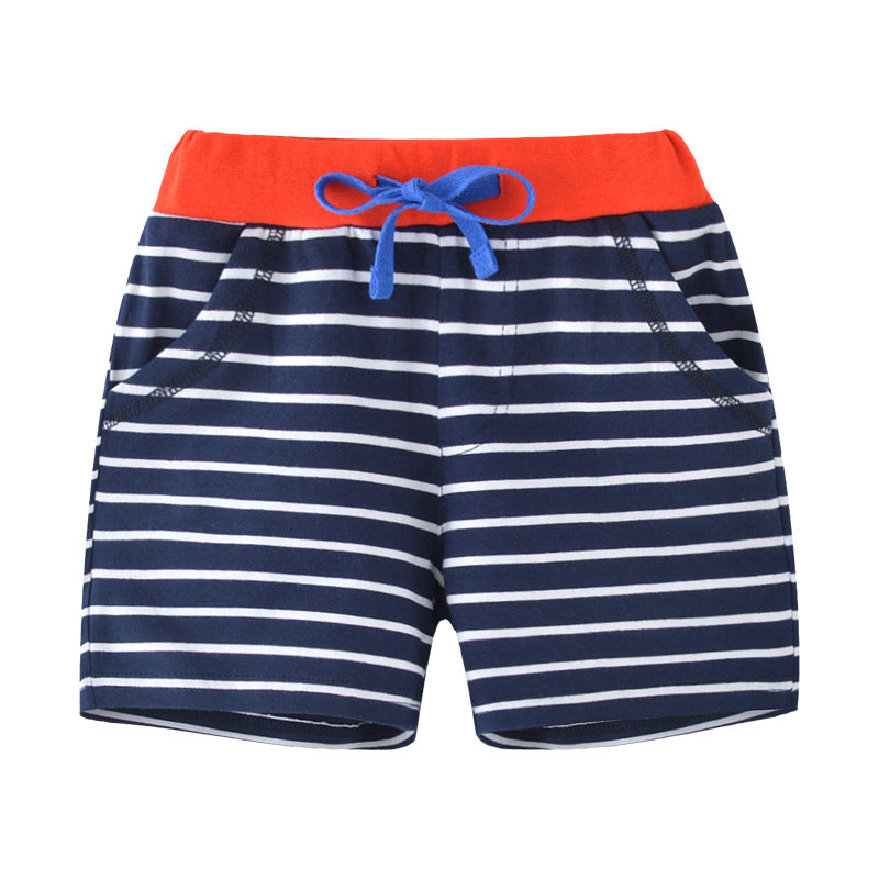 [357158] - Celana Training Anak  / Celana Santai Anak - Motif Navy &amp; White Stripe