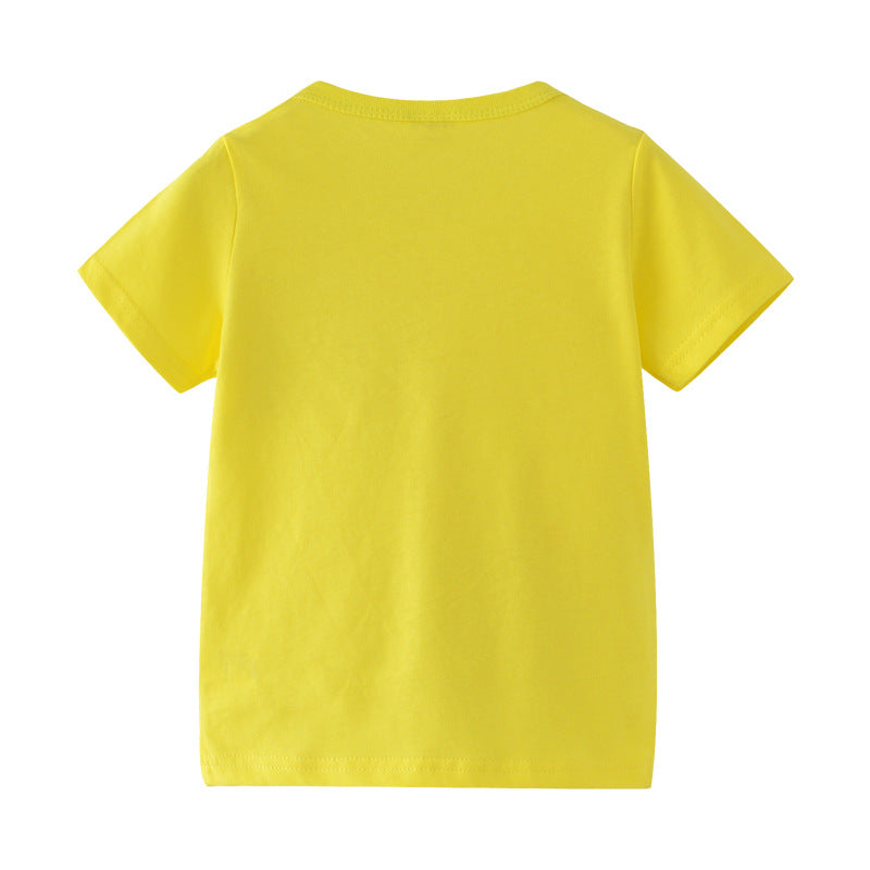 [357208] - Atasan Anak / Kaos Anak / Atasan Summer Anak Trendi - Motif Cartoon Helicopter