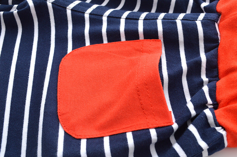 [357158] - Celana Training Anak  / Celana Santai Anak - Motif Navy & White Stripe