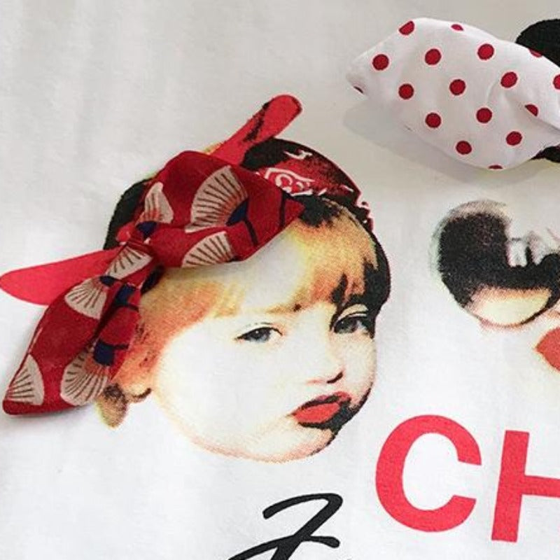 [363280-REJECT MINOR] - Setelan Kaos Tanpa Lengan Anak - Motif Kiss Friends