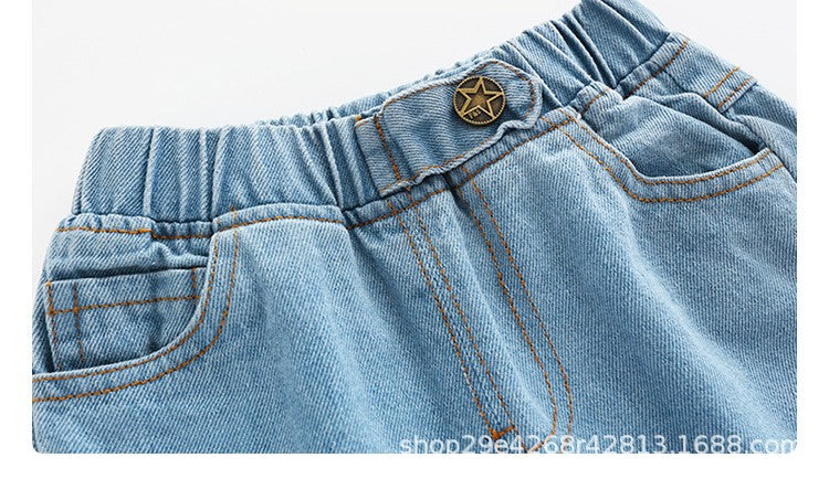 [513259] - Bawahan / Fashion Celana Jeans Anak - Motif Tilt Button