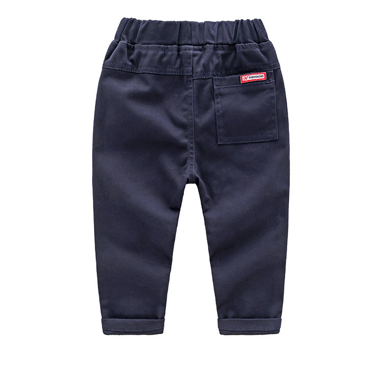 [513618] - Bawahan Celana Panjang Chino Polos Tali Anak Cowok - Motif Plain Strap