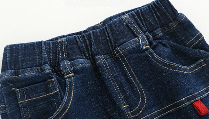 [513595] - Bawahan Celana Panjang Jeans Anak Laki-Laki - Motif Strip Side