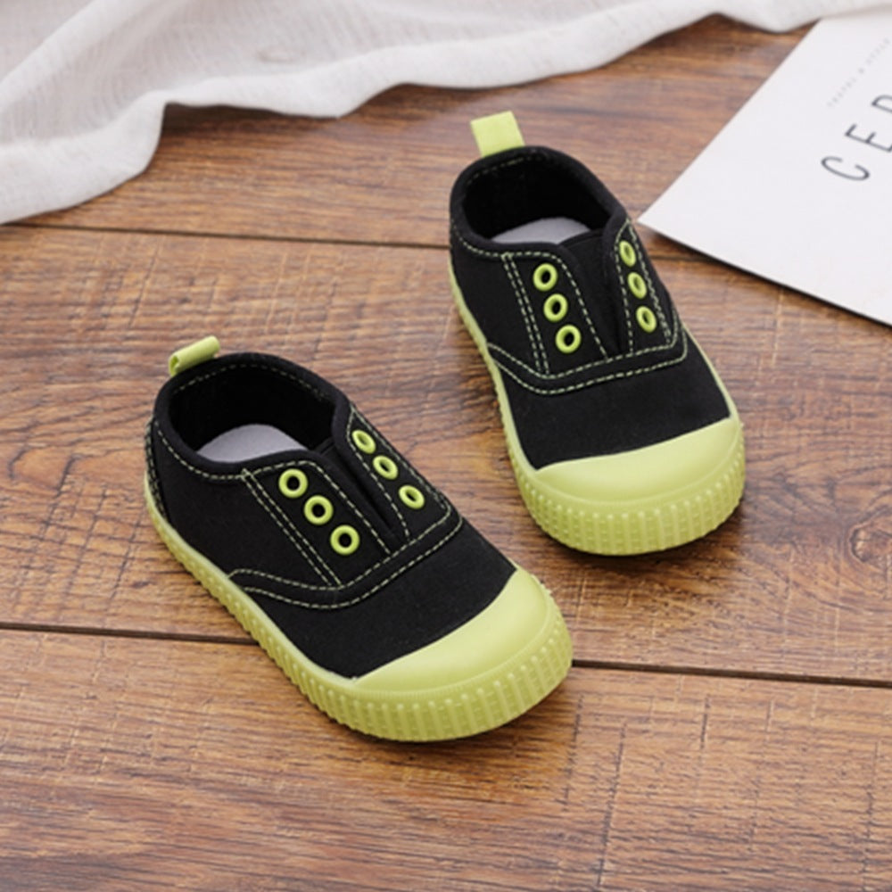 [106109-BLACK GREEN] - Sepatu Kets Anak Pastel / Sepatu Anak Modish - Motif 2 Color