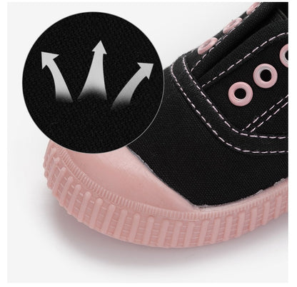 [106109-BLACK PINK] - Sepatu Kets Anak Pastel / Sepatu Anak Modish - Motif 2 Color