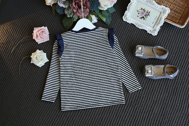 [363152] - Setelan Fashion Anak Perempuan Modish / Setelan Anak - Motif Horizontal Line