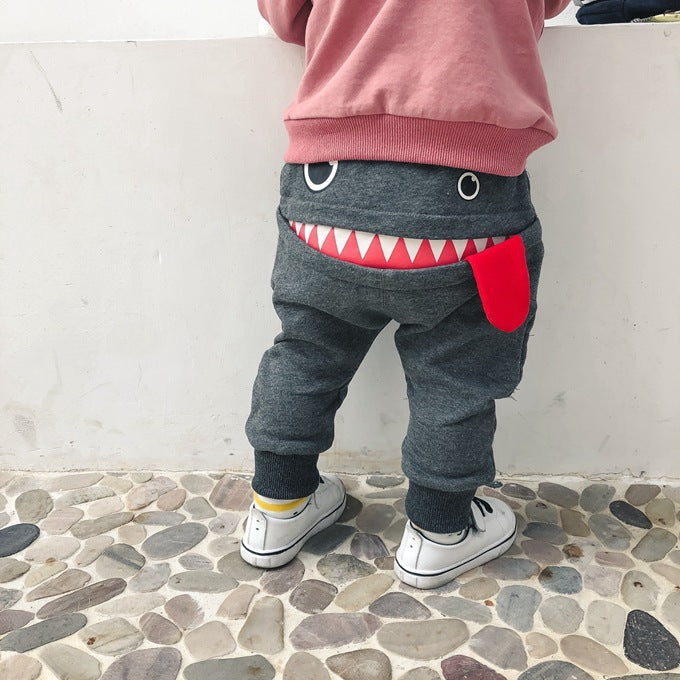 jual [356101-GRAY] - Bawahan Anak / Celana Panjang Anak - Motif Face of Monster 