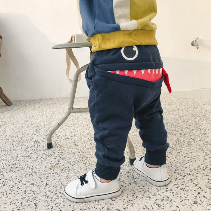 jual [356101-NAVY] - Bawahan Anak / Celana Panjang Anak - Motif Face of Monster 