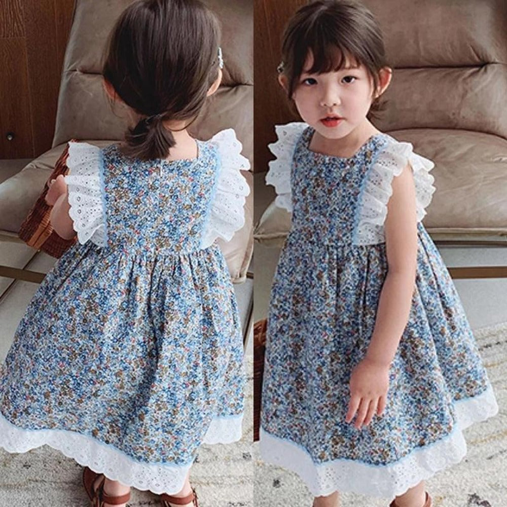 [507328]- Dress Fashion Anak Perempuan - Motif Lace Sleeve