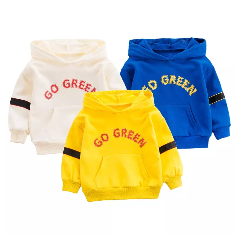 [368559] - Atasan Hoodie Fashionable - Motif GO GREEN