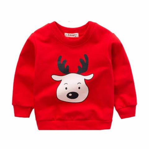 jual [102182] - [100 % IMPORT] Atasan Sweater Anak Deer Red 1 - 4 Thn [B1081] 