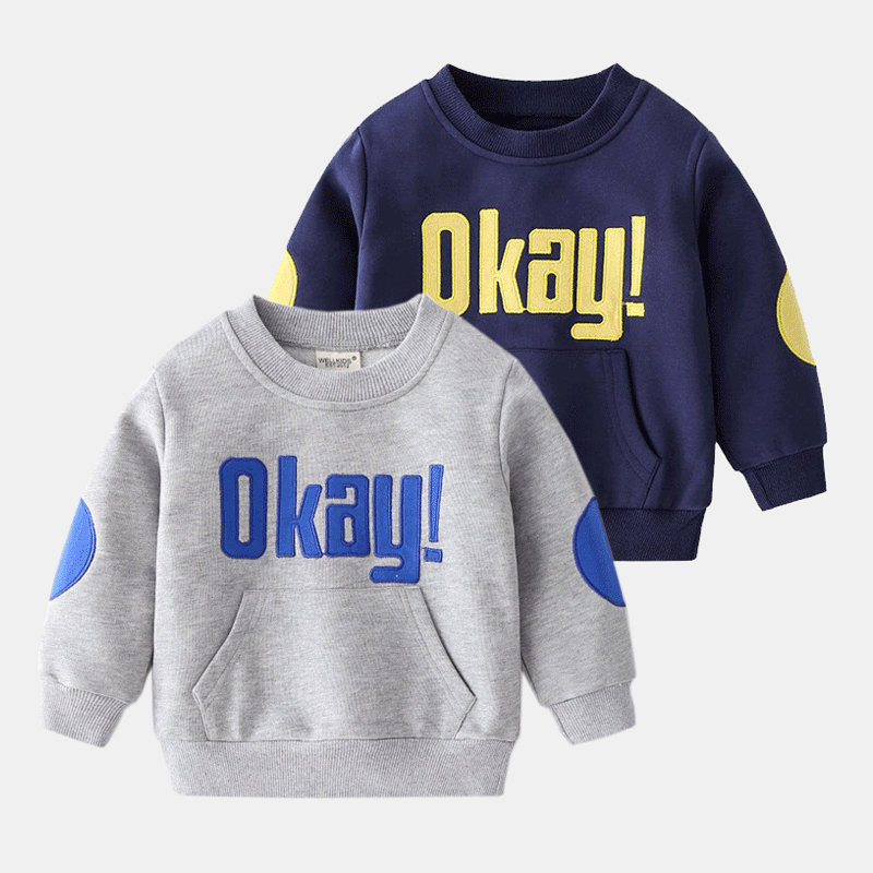 [513217] - Atasan Anak Sweater - Motif Okay Alphabet Bordir
