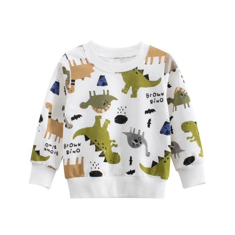 [121309] - Atasan Sweater Import Style Anak - Motif Ancient Habitat