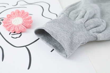 [340204] - Setelan 3D Sweater Pom Pom Celana Jogger Anak Perempuan - Motif Heart Rabbit