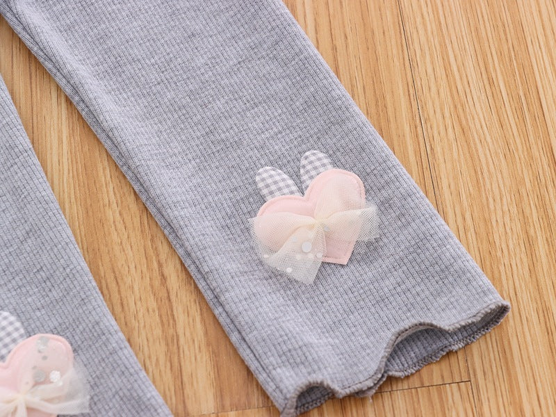 [102330] - Bawahan Legging / Celana Panjang Anak - Motif Little Love 3D