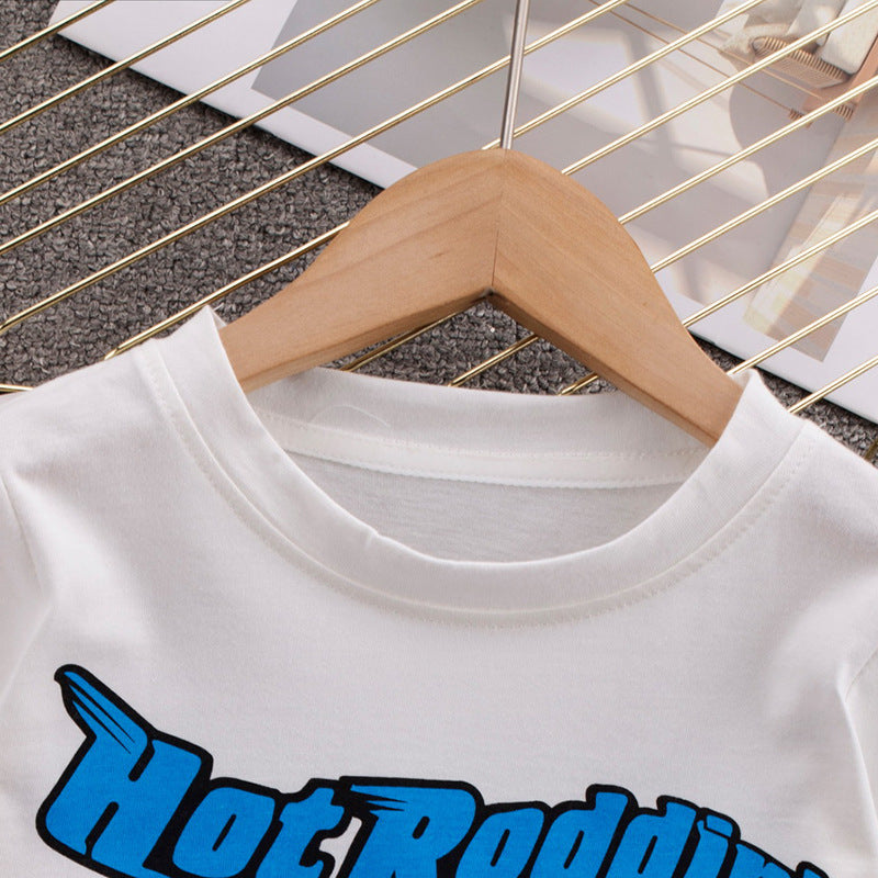 [368515] - Atasan Kaos Style Santai Anak - Motif Hot Roddin