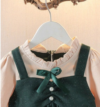 [352348] - Mini Dress Lengan Panjang Anak Perempuan - Motif Little Sparks