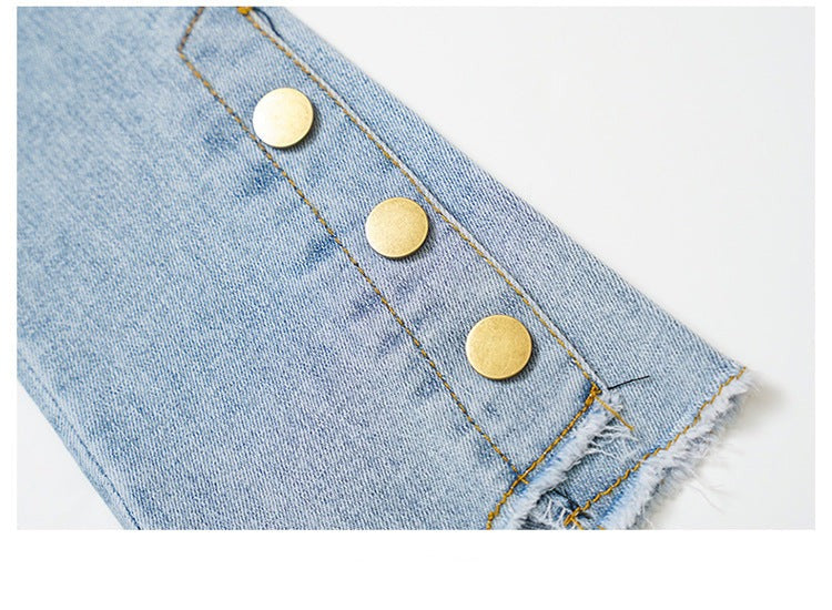 [508186] - Celana Panjang Import Anak Kekinian - Motif Stacking Buttons