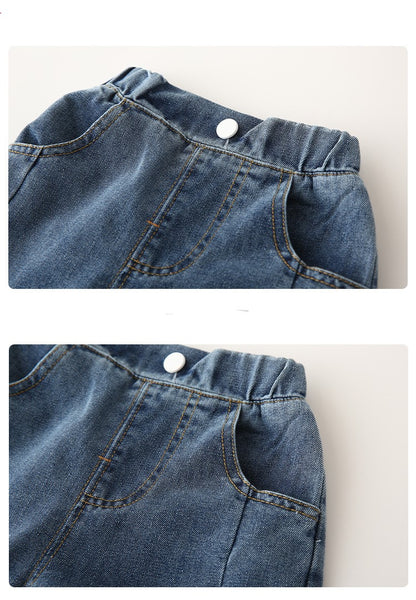 [119301]- Celana Jeans Keren Anak Import - Neat Folds