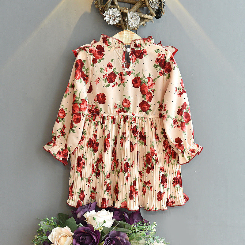 [363406] - Dress Fashion Anak Perempuan Import - Motif Beautiful Flower