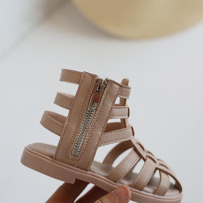 [381170] - Sepatu Sandal Gladiator Trendy Anak Import - Motif Cross Webbing