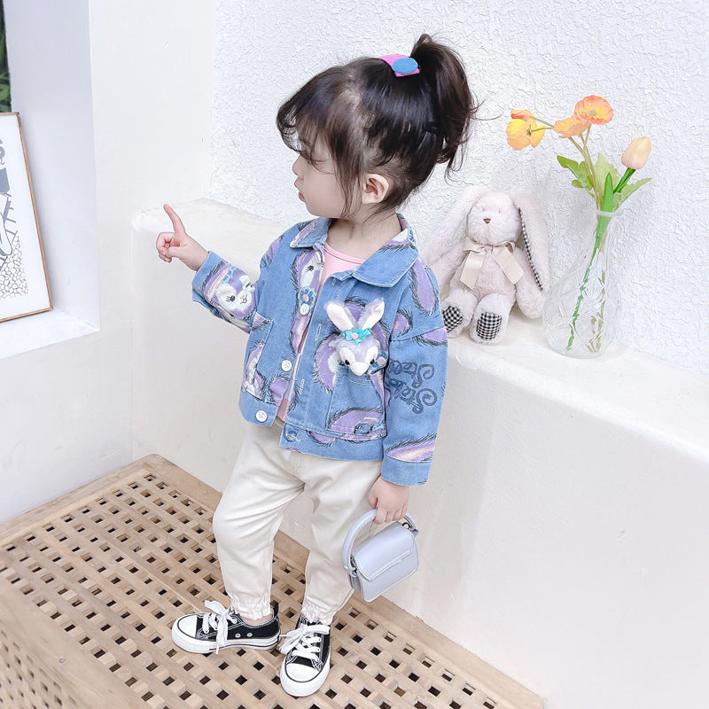 [340190] - Setelan 3 in 1 Trendy Anak - Motif Rabbit Face 3D