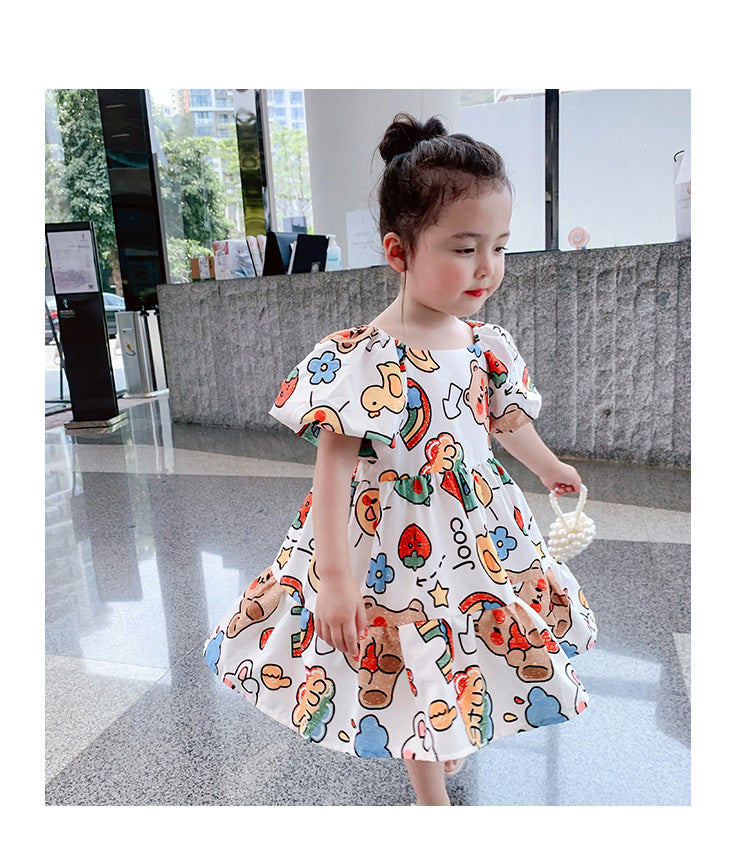 [507249] - Dress Fashion Anak Perempuan - Motif Doll Pictures