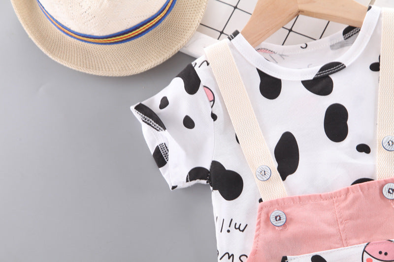[368407] - Setelan Overall Fashion Anak - Motif Beef Striped