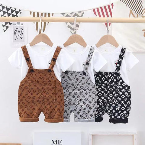 [368418] - Setelan Overall Fashion Anak - Motif Star Alphabet