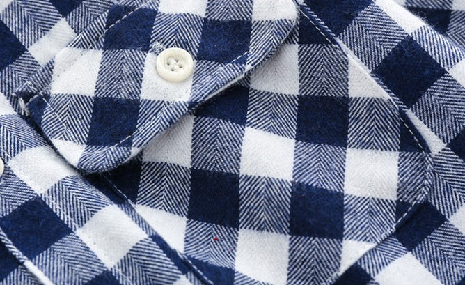 [513450] - Baju Atasan Kemeja Hoodie Anak - Motif Medium Gingham