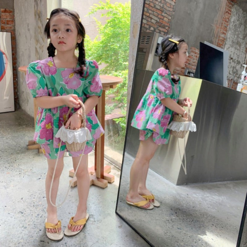 [363401] - Setelan Blouse Anak Perempuan - Motif Beautiful Flower