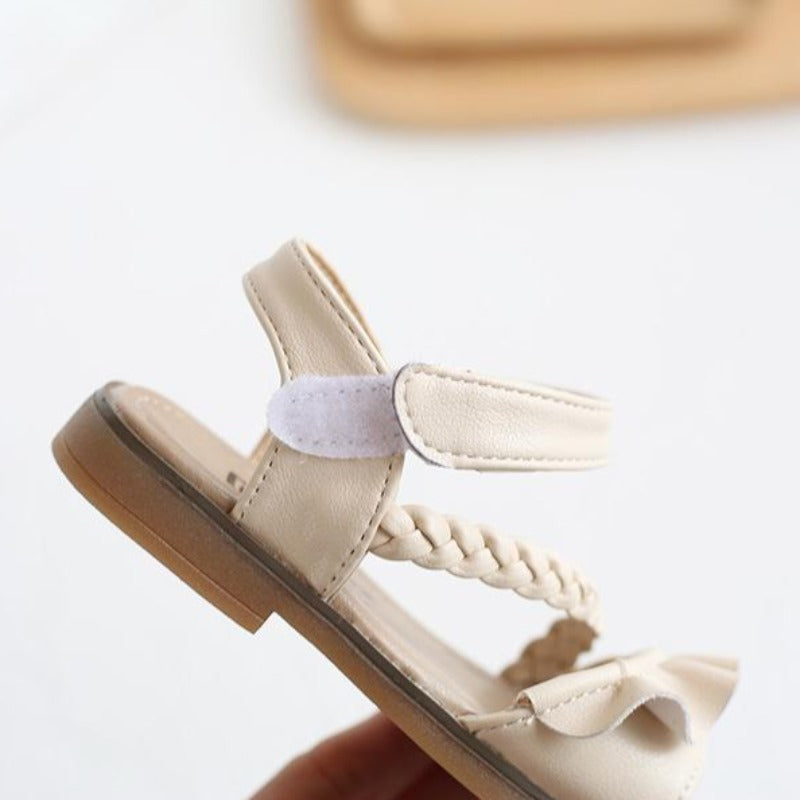 [381199] - Sandal Flat Anak Trendy Import - Motif Tutu Braids