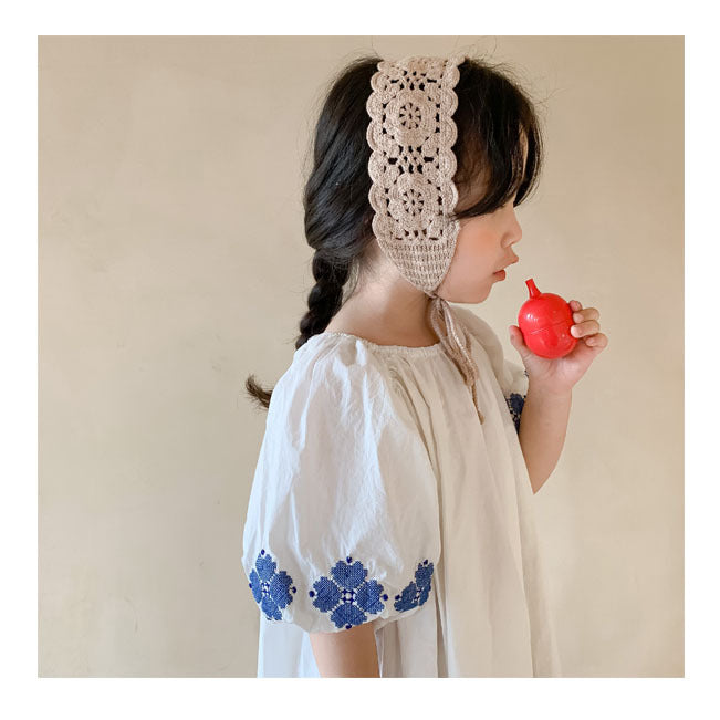 [507584] - Dress Anak Perempuan - Motif Sleeve Pattern