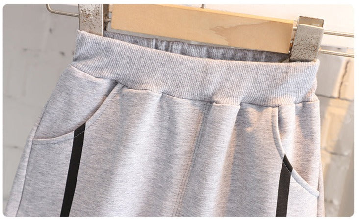 [345353] - Setelan 3 in 1 Jaket Turtleneck Celana Jogger Anak Laki-Laki - Motif Small Round