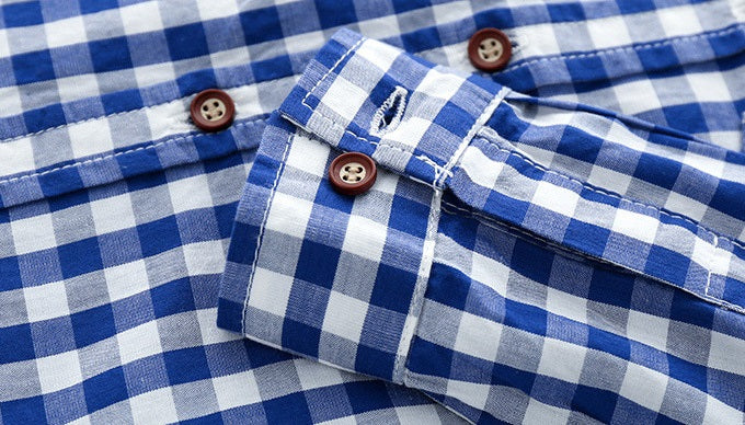 [513382] - Atasan Kemeja Fashion Anak Cowok - Motif Fox Tartan