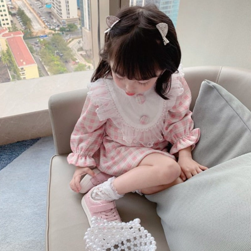 [507496] - Dress Fashion Anak Perempuan - Motif Tartan Plaid