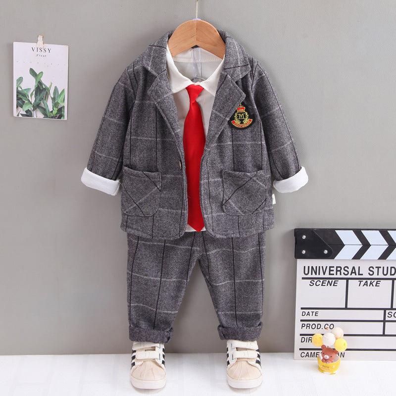 [345273] - Setelan Formal Anak 3 In 1 - Motif King Logo