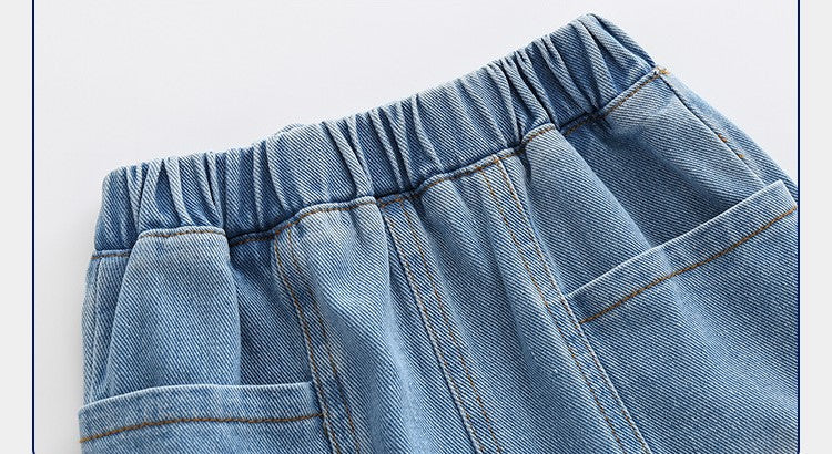 [513314] - Bawahan Pendek / Celana Jeans Anak - Motif Faded Pocket