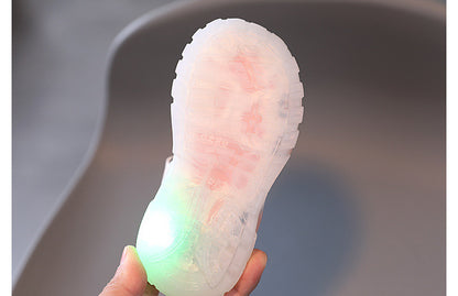 [343267] - Sepatu Sandal Jelly Lampu LED Import Anak Cowok Cewek - Motif Backwards