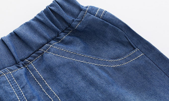 [513376] - Bawahan Pendek / Celana Jeans Anak - Motif Pouch Sign