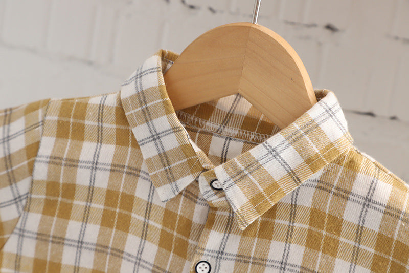 [340219] - Setelan 3 in 1 Kemeja Rompi Rajut Celana Panjang Jeans Anak Cowok - Motif Braid Geometry